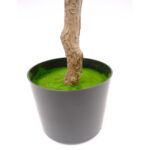Artificial Olive Tree – Realistic Leaves With Black Olives - Green, 150 cm Detailed Shots black pot textured trunk
