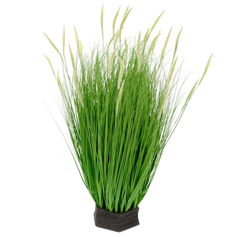 Dogtail Onion Grass - 33 Head - Pe Foam - UV-Resistant- Green, white, 81 cm