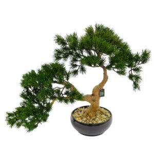 Artificial Japanese Black Pine Bonsai Tree - Green, 40 cm