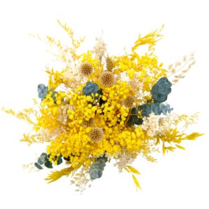 Dried Flower Bouquet Bright Yellow