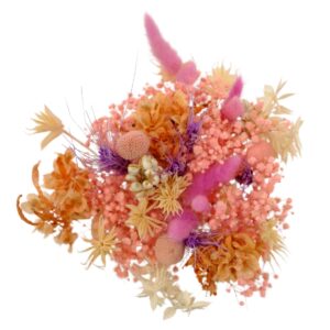 Dried Flower Bouquet Pink, Peach And Purple - Large